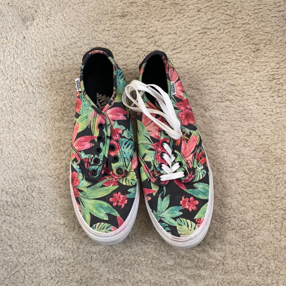 Tropical Floral Vans